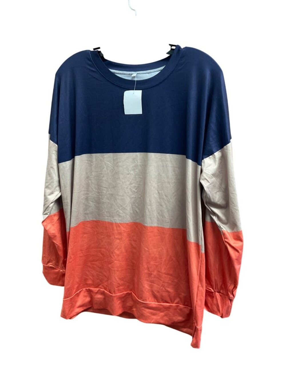 Colorblock Long-Sleeve Shirt XL 65% Cotton 35% Polyester